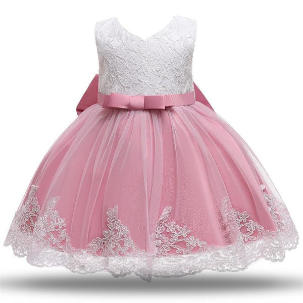 Princess party dresses with Bow and Headband 110 cm one size