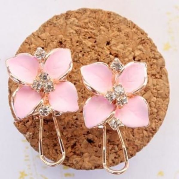 Earring tops studs Korean style flower Pink M