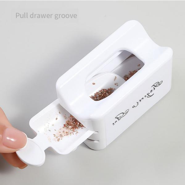 Nails Art Dip & Glitter Powder Container Recycling Brick set White one size