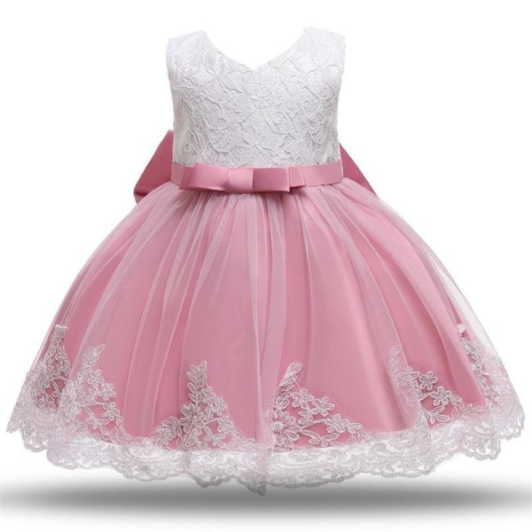 Princess party dresses with Bow and Headband 100 cm one size