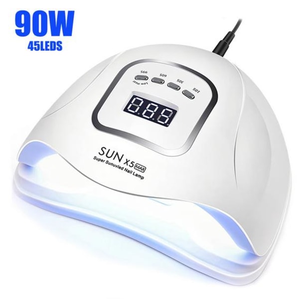 90W UV / LED professionel lampe med timerfunktion 90 watt one size