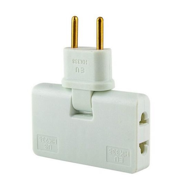Roterbar Eu Plug Converter 3 In 1 180 graders förlängningsplugg White M
