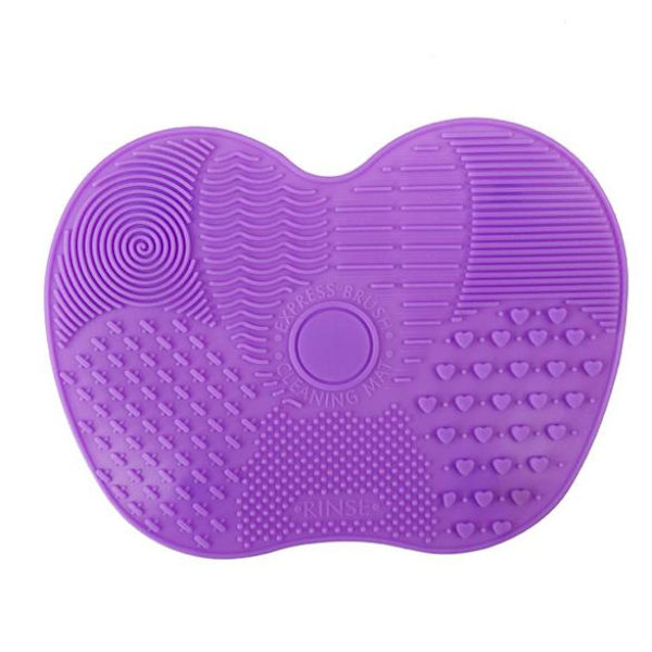 Silikoninen meikkiharjan puhdistusmatot Dark Purple one size