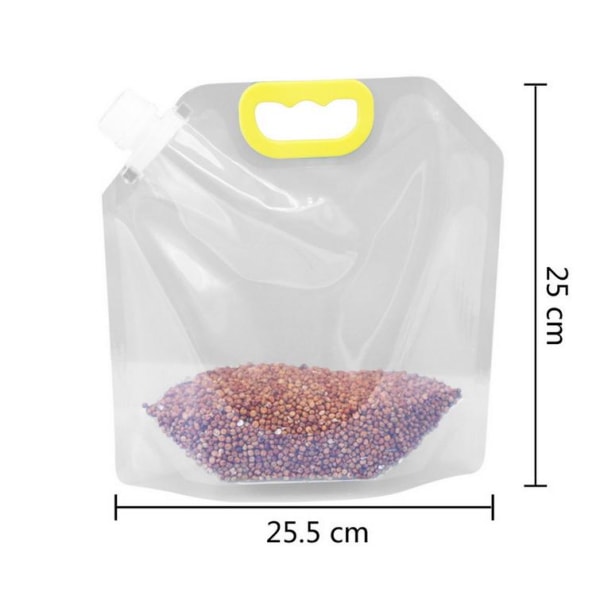5-pack Multi-grain matförvaringspåsar Transparent 2 L