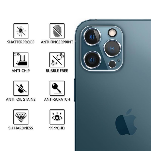 2-pack karkaistu lasi Linssisuoja iPhone 13 Pro/Pro Maxille iphone 13 Pro/Pro Max M