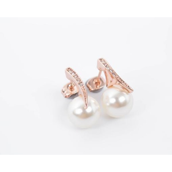 Pärl och diamanthänge halsband & örhängen set dc68 | Fyndiq