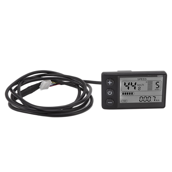 S866 Elcykel LCD-display IP65 Vattentät 24V 36V 48V Klar Observation För Elsparkcykel