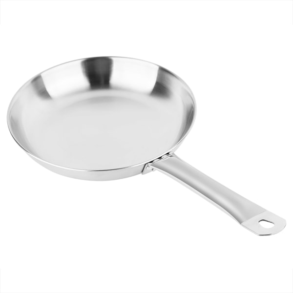 Extra tjock non-stick-belagd stekpanna i rostfritt stål med hjälpreda