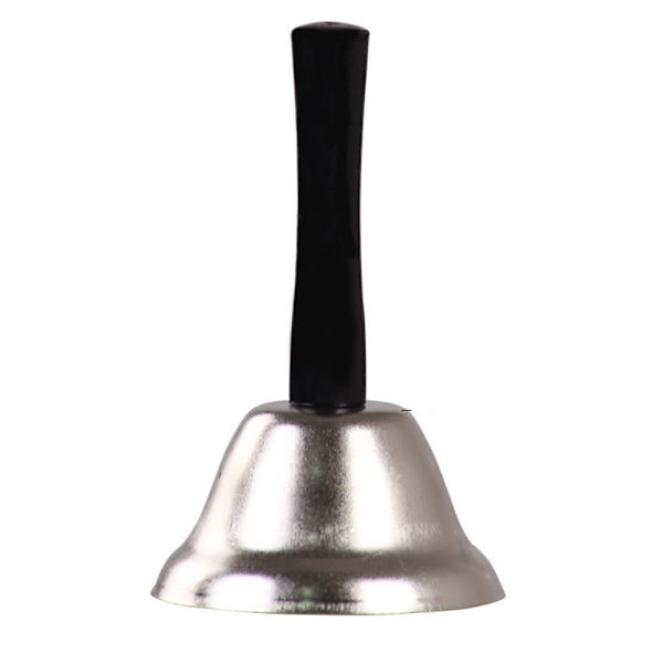 Ringing Hand Bell - Loud Metal Handheld Ring Bell for Calling