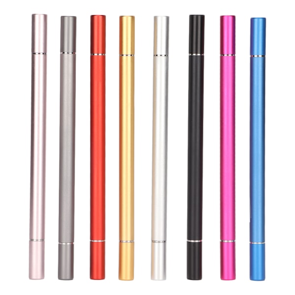 8 st Stylus Penna 2 Funktioner Elegant Kompakt Lätt Stabil Känslig Touch Pennor för IPhone för IOS Tablet
