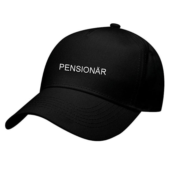 Keps - Pensionär Black Svart