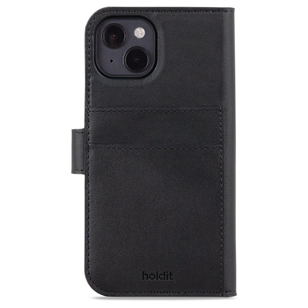 HOLDIT Wallet Case Magnet Plus Plånboksväska till iPhone 15 Svart