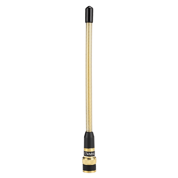 Gyllene BNC Flexibel Fjäderantenn VHF för Malanz C150/C450/HX260/HX270 för Jianwu TH-28A/TH-48A/TH-78A Modeller