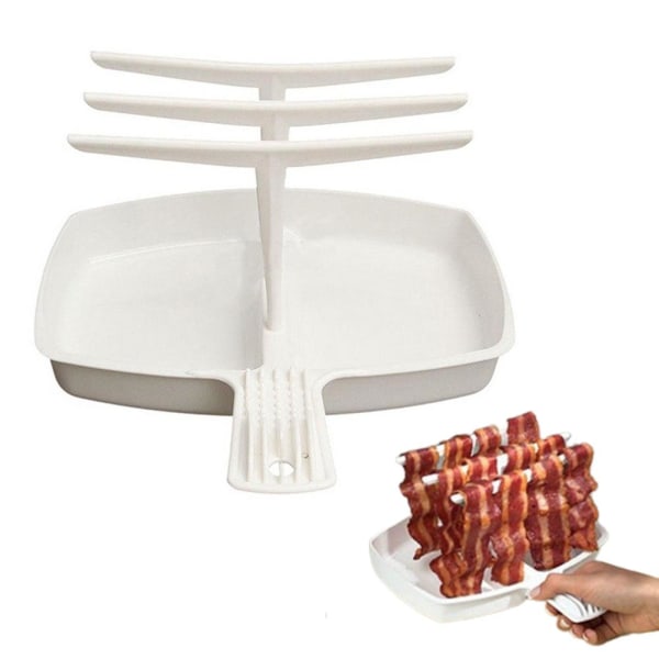 Mikrovågsugnsbaconkokare Hälsosam Frukost Mikrovågsugn Bacon