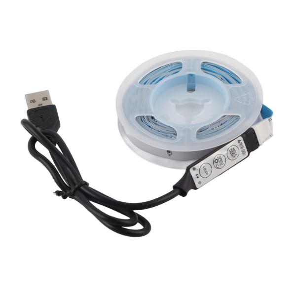 LED RGB-list med knappkontroll, 5V, färgförändrande