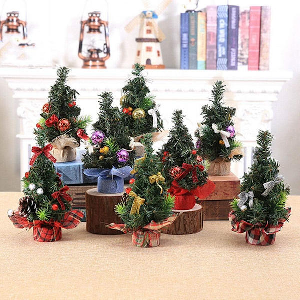 Sapin de Noel Mini Arbre de Noël Artificiel Miniature