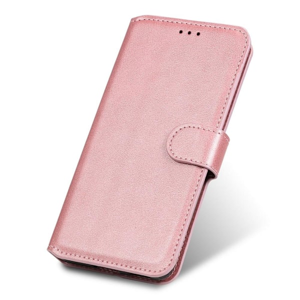 SKALO Samsung S21 FE Klassiskt Plånboksfodral - Roséguld Rosa guld