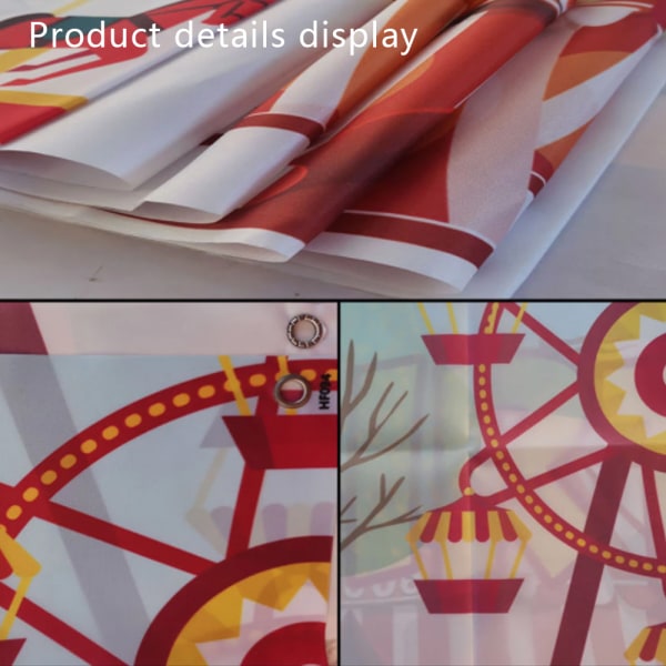 Christmas curtain, party background flags