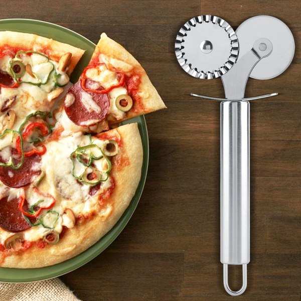 Pizzaskärare i rostfritt stål