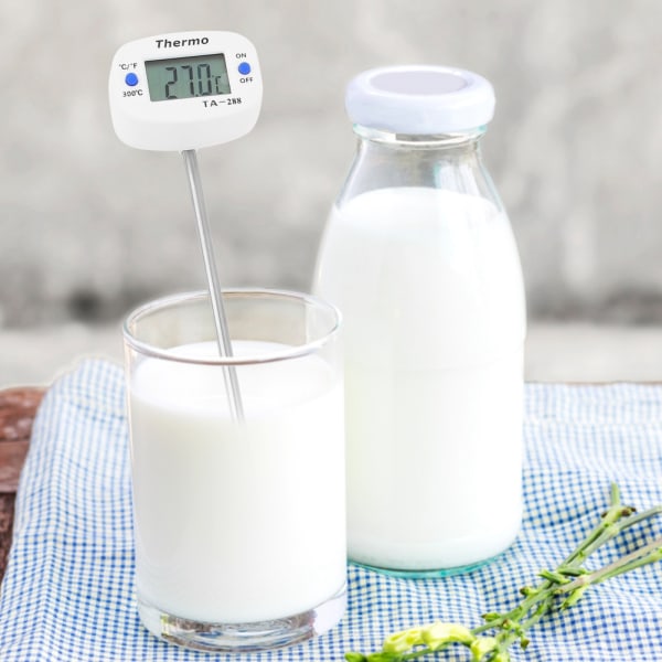 LCD-mattermometer för mat, sond, kök, matlagning, grill, mjölktemperatur