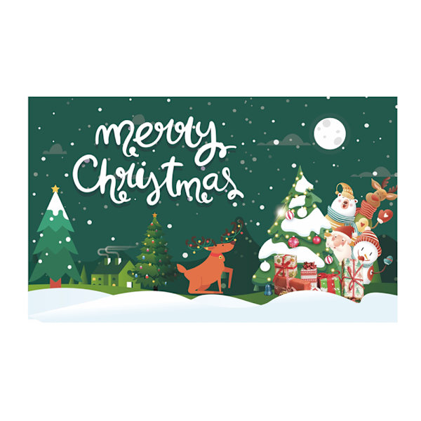 Christmas background banner, 100D polyester cloth scene