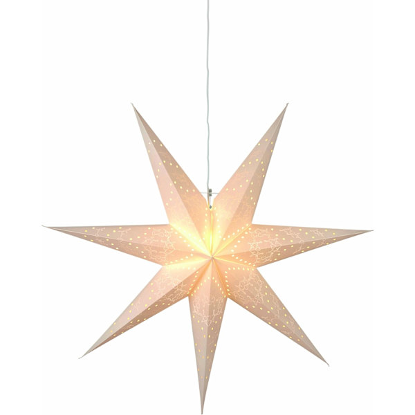 Papierstern "Sensy Star 55" inklusive Kabel, Vierfarb-Karton,