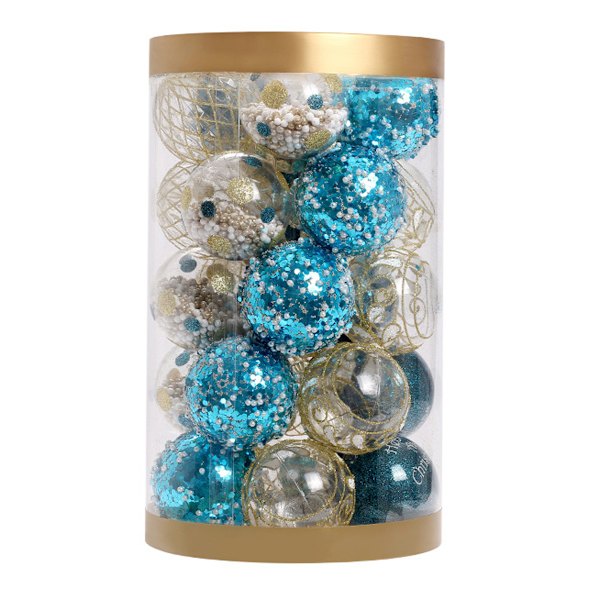 25pcs Christmas Tree Balls, 2.36" Christmas Ornament