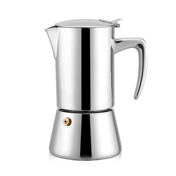 200 ml rostfritt stål Moka Pot Espressobryggare för gas &