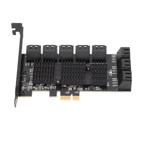 Pcie Sata Expansionskort, Utrustat Med 16 Portar Pcie Till Sata-gränssnitt För Masslagringsanslutning, Hög Överföringshastighet Upp Till 6 Gbps, Stabilitet