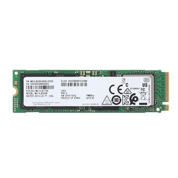 PM981a Nvme m.2 2280 PCI-E Solid State Drive Höghastighets 3500MB/S Läshastighet 512GB(MZ-VLB512B)