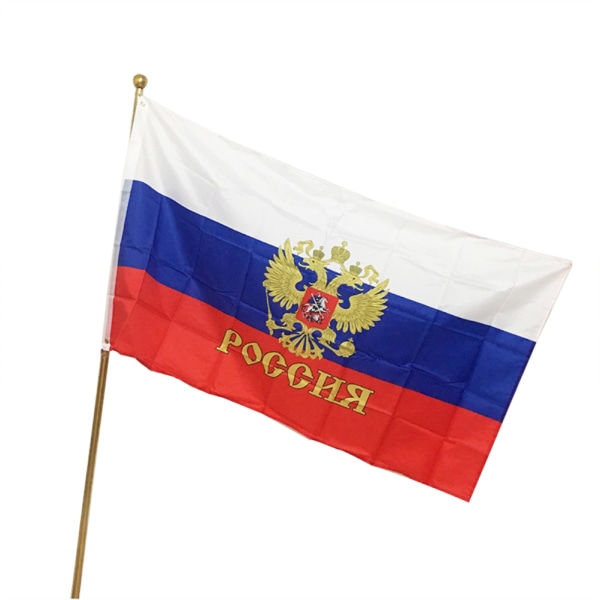 90*150cm Ryssland National Flag Polyester Flag Banner för Office