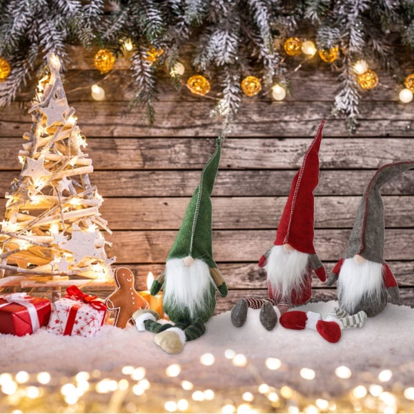 de Noel - Lot de 3 Nains de Noël - Ornements de Noël —
