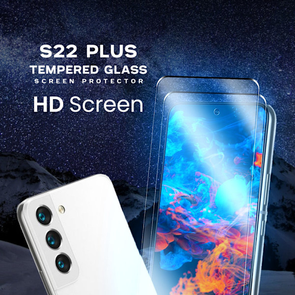 2-Pack Samsung S22 Plus 5G - Härdat Glas 9H - Super kvalitet 3D