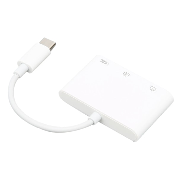 Effektiv Adapter för iPhone iPad, Multifunktionell OTG-Hubb med Höghastighetsöverföring, 3 i 1 USB-HUBB för Snabb Dataöverföring och Varierad Lagring