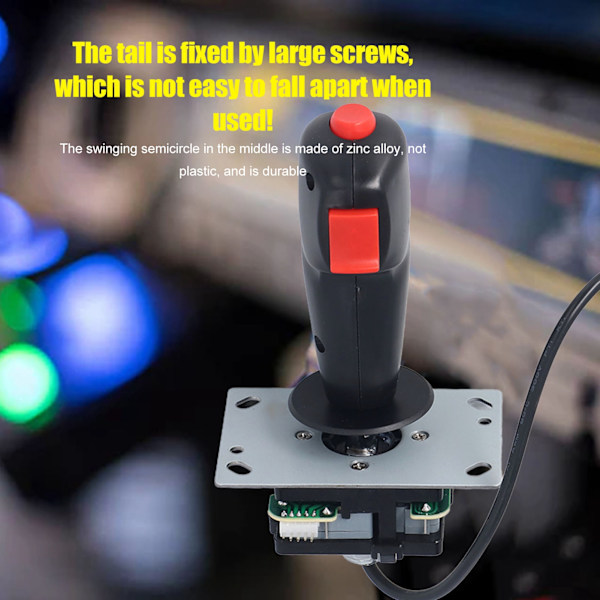 Precisionsjusterbar 8-vägs joystick, cool design för en högkänslig spelupplevelse