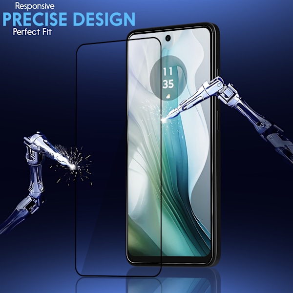 2-Pack Motorola E14 Härdat Glas Skärmskydd - Smutsavvisande Design