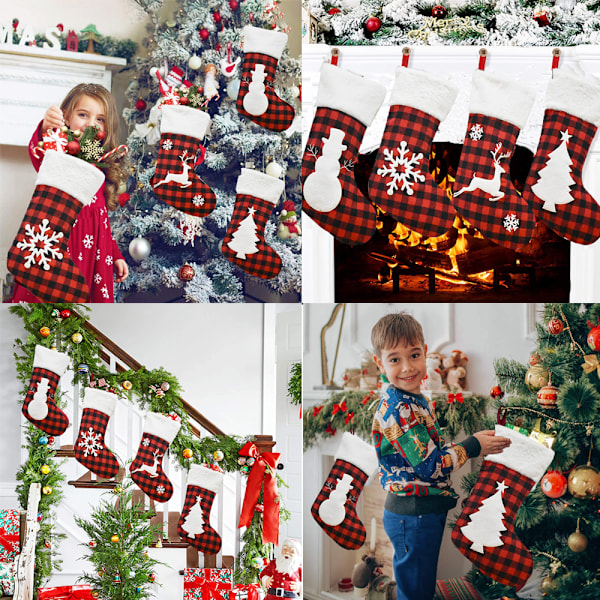 Christmas Stockings 1 Pack，Decorations Hanging Ornament for