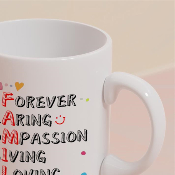 Kaffe Mugg Keramik Bred Mun HD Transfer Tryck Engelska