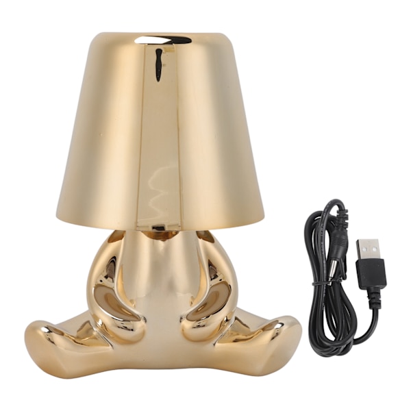 Nattlampa 3 Ljusfärg Steglös Dimring Touch Control USB Laddningsbar Sänglampa