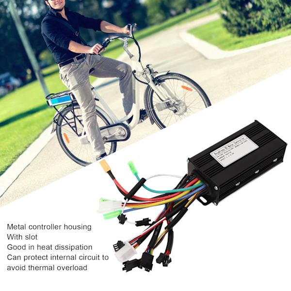 Elektrisk Scooter Controller Kit, 24V 36V 48V Sinusvåg Controller Med Vattentät LCD-mätare Och Bakgrundsbelysning För Lågt Ljud Och Hållbar Prestanda