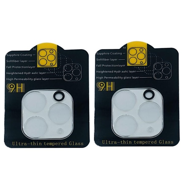 Linsskydd iPhone 12 Pro kamera 2-pack Härdat glas