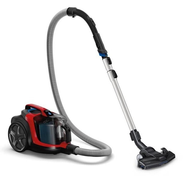 PHILIPS FC9729 / 09 PowerPro Expert väskfria dammsugare med kapsel - 650W - 76 dB - A - Röd