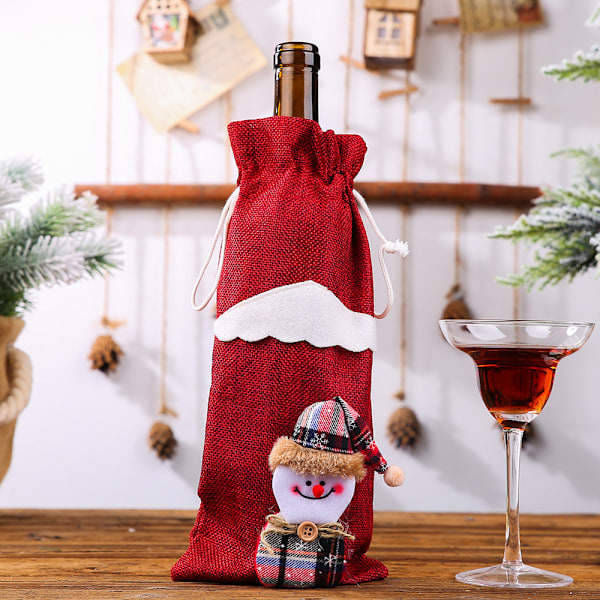 Christmas Wine Bottle Cover Bags, Christmas Party Xmas