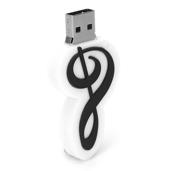 Tecknad U Disk Vit Anteckningsutseende Höghastighets Masslagring Flash Drive Minnesenhet 32GB
