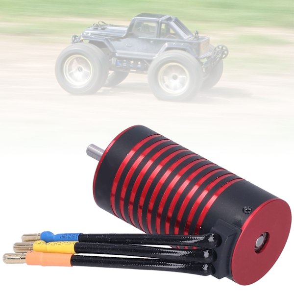 Vattentät RC 3670 1700KV 4-polig borstlös motor för 1/8 1/10 RC Racing OffRoad-bil