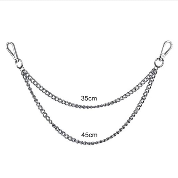 Metall Punk Kedjor Mode Byxor Kedjor Layered Chain