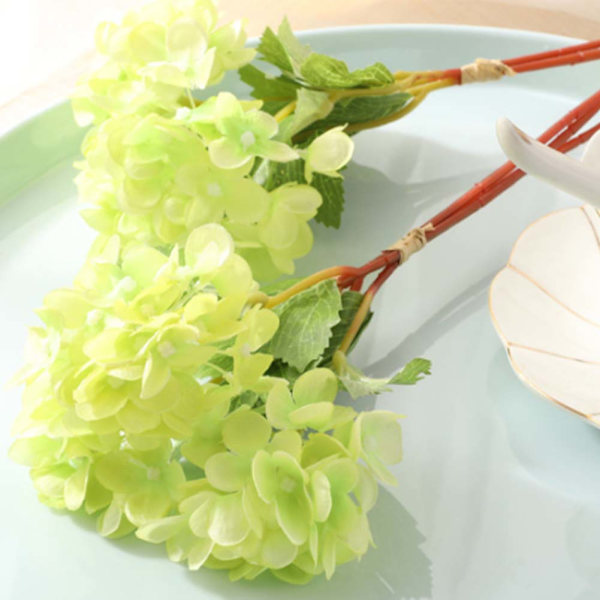 Konstgjord hortensia bukett siden pion blommor bröllop brud
