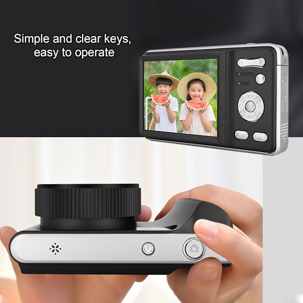 4K Digitalkamera för Fotografering Autofokus 48MP 18X Digital Zoom Vlog Vlogging Kamera