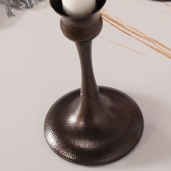 Matte Black Candle Holder Set of 3 Decorative Candle Holder for