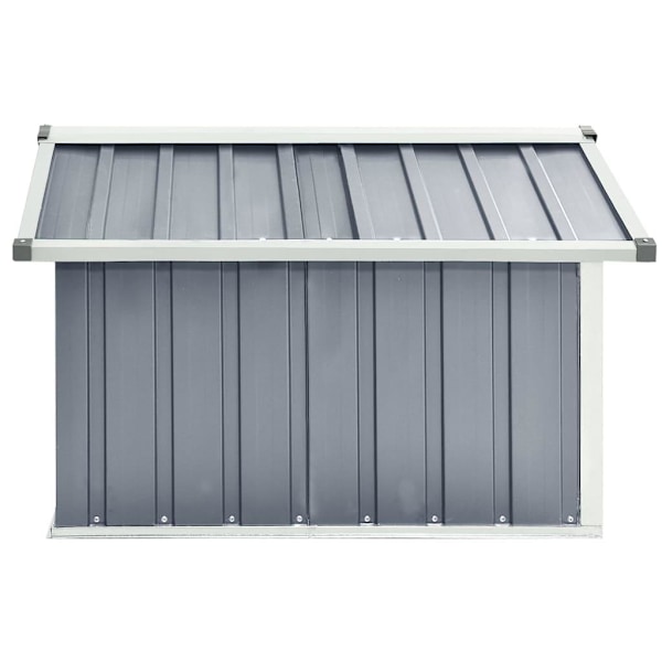 vidaXL Skjul för robotgräsklippare 92x97x63 cm galvaniserat stål grå grå
